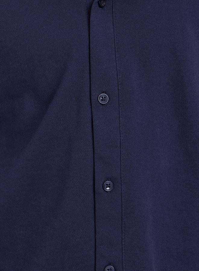 Styli Kids Navy Blue Knit Shirt and Shorts Set - Image 3